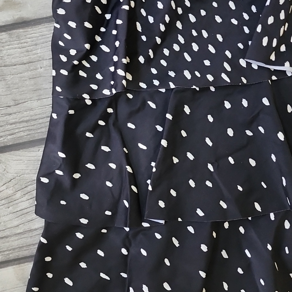 Women's Polka Dot Tiered Flowy Tankini Top Sz 24W - Picture 2 of 5